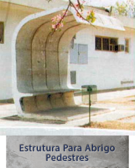 Estrutura abrigo pedestres